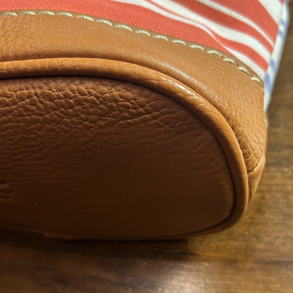 Boc Born Concept Patchwork Stripe Canvas Leather … - image 8